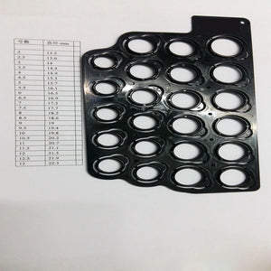 Ring Sizer Tool Set 23Pcs US Size Plastic Measuring Template
