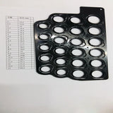 Ring Sizer Tool Set 23Pcs US Size Plastic Measuring Template