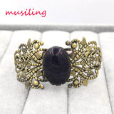 Vintage Bronze Bangle Bracelet for Women