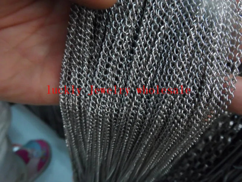 20m Bulk Stainless Steel Thin Link Chain Jewelry Finding DIY
