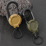 Retractable Rope Carabiner Keychain Anti-theft Tactical Key Holder