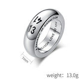 Retro Titanium Steel Wedding Rings for Couple - Gift for Girl Boyfriend