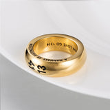 Retro Titanium Steel Wedding Rings for Couple - Gift for Girl Boyfriend