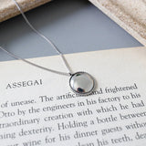 925 Sterling Silver Lucky Circle Necklace Pendant