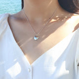 925 Sterling Silver Lucky Circle Necklace Pendant