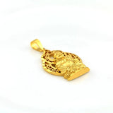 18K Yellow Plated Maitreya Buddha Pendant for Women Men