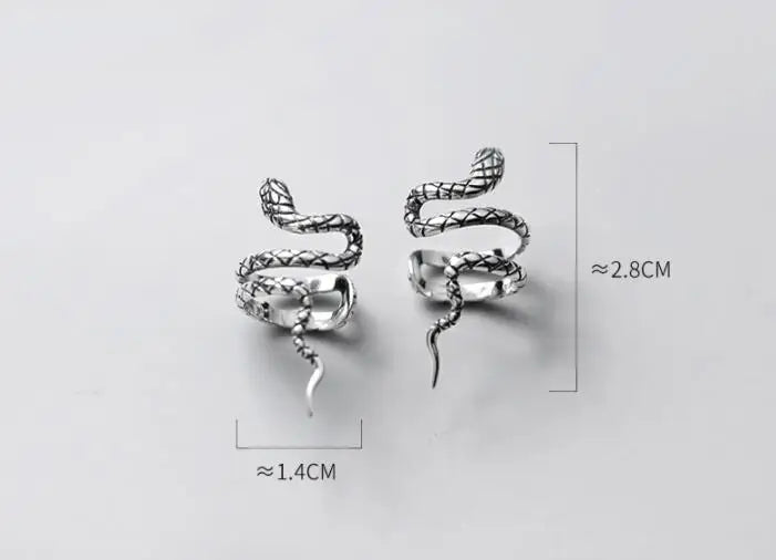 Wave Snake Clip On Cuff Earrings Ear-Bone C-G7300