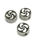 2mm Pinwheel Bead 316l Stainless Steel Small Hole Charms DIY Bracelets
