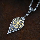 Slavic Necklace For Men Stainless Steel Viking Pendant Jewelry