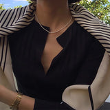 5mm Pearl Choker Stainless Steel Necklace Baroque Natural Female Beads