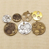 Steampunk Wheel Gear Solar System Charms Pendant DIY Craft Supplies