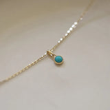 925 Silver Plated Necklace Turquoise Pendant Chain