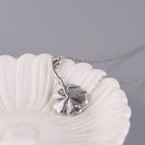 Vintage 925 Silver Agate Enamel Choker Chain Peony Flower Pendant Necklace