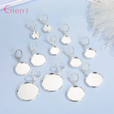 925 Silver Hoop Earrings Women Girls Party Gift Jewelry