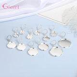 925 Silver Hoop Earrings Women Girls Party Gift Jewelry