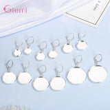 925 Silver Hoop Earrings Women Girls Party Gift Jewelry