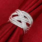925 Sterling Silver Jewelry Set Wide Bangle Adjustable Ethnic Party