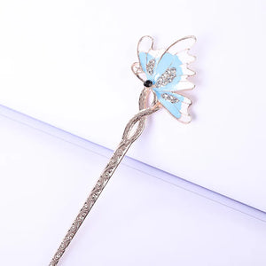 Chinese Style Rhinestone Tassel Hairpin