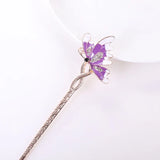 Chinese Style Rhinestone Tassel Hairpin