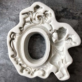 Retro Angel Photo Frame Pendant DIY Silicone Mold