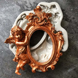 Retro Angel Photo Frame Pendant DIY Silicone Mold