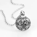 Retro Ball Antique Cremation Necklace Keepsake Ashes Urn