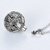 Retro Ball Antique Cremation Necklace Keepsake Ashes Urn