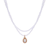 Baroque Double Pearl Necklace Elegant Choker Necklace
