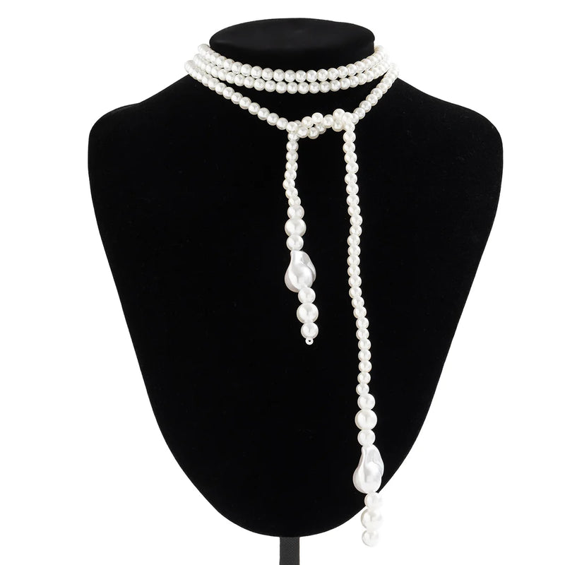 Vintage Baroque Pearl Choker Necklace