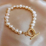 Baroque Shape Freshwater Pearl Clavicle Chain Necklace