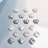Baroque Butterfly Diamond Shell Pearl Earrings DIY Jewelry