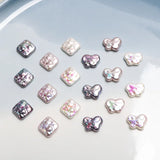 Baroque Butterfly Diamond Shell Pearl Earrings DIY Jewelry