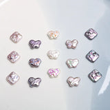 Baroque Butterfly Diamond Shell Pearl Earrings DIY Jewelry
