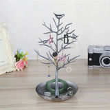 Vintage Bird Tree Jewelry Organizer Stand