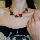 Bohemian Palace Necklace Set Choker Pendant Chain