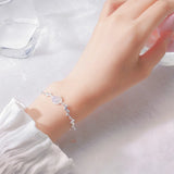 925 Silver Moonstone Bracelet for Women Wedding