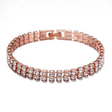 Micro-inlaid Zircon Tennis Hand Chain European American Bracelet