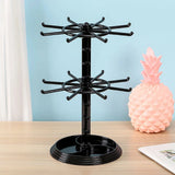 Retro Bracelet Necklace Hanger Round Jewelry Rotating Rack Display Organizer