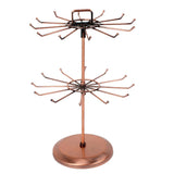 Retro Bracelet Necklace Hanger Round Jewelry Rotating Rack Display Organizer