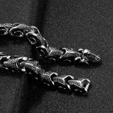 Dragon Shape Wristband Gothic Bracelet Waterproof Stainless Steel Jewelry
