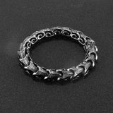 Dragon Shape Wristband Gothic Bracelet Waterproof Stainless Steel Jewelry
