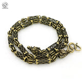 Vintage Dragon Head Chain Necklace for Men