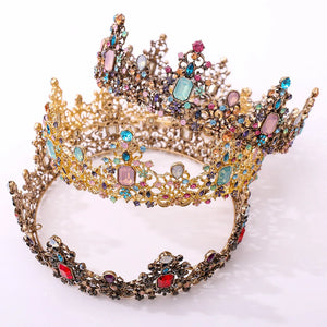 Large Crown Baroque Wedding Hair Accessory