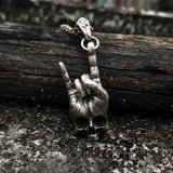 Skull Pendant Necklace Biker Rock Punk Jewelry Antique Chain Boyfriend Gift