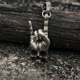 Skull Pendant Necklace Biker Rock Punk Jewelry Antique Chain Boyfriend Gift