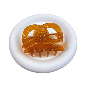 Retro Brown Acetic Acid Hairpins Hair Claw Hair Clip Gift for Women and Girl