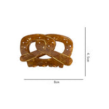 Retro Brown Acetic Acid Hairpins Hair Claw Hair Clip Gift for Women and Girl