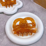 Retro Brown Acetic Acid Hairpins Hair Claw Hair Clip Gift for Women and Girl
