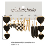 Butterfly Mesh Hoop Earrings Set Dripping Oil Pendant Earring Party Jewelry