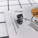 Hand Drawn Ceramic Bear Rabbit Pendant